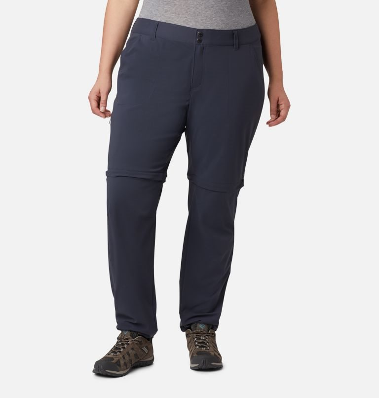 Pantaloni Columbia Saturday Trail II Convertible Dama Bleumarin | Plus Size VZ0MQ9S8Z